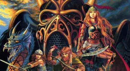 Classic art of characters from Dungeons & Dragons' Dragonlance setting