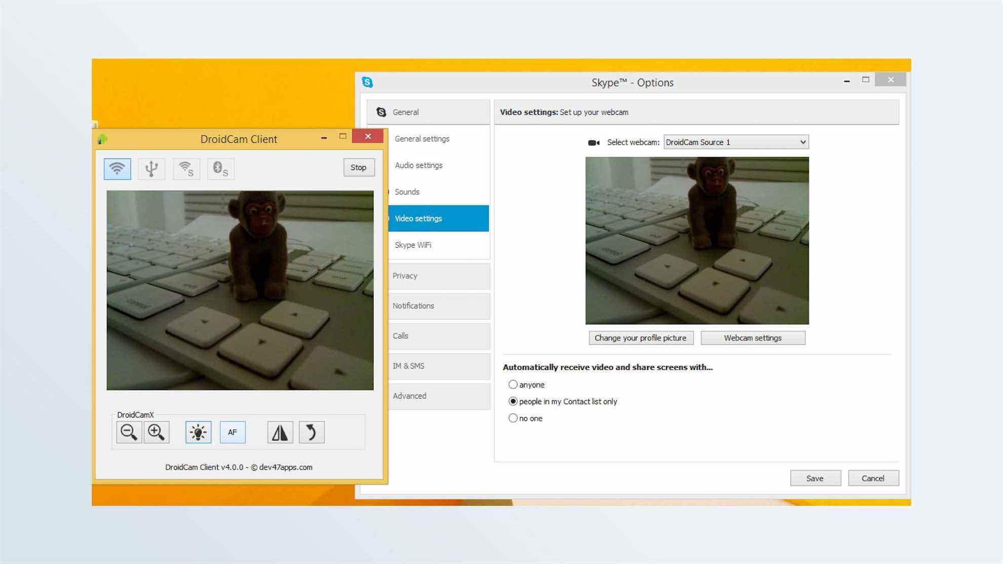 Comment utiliser votre téléphone comme webcam : DroidCam
