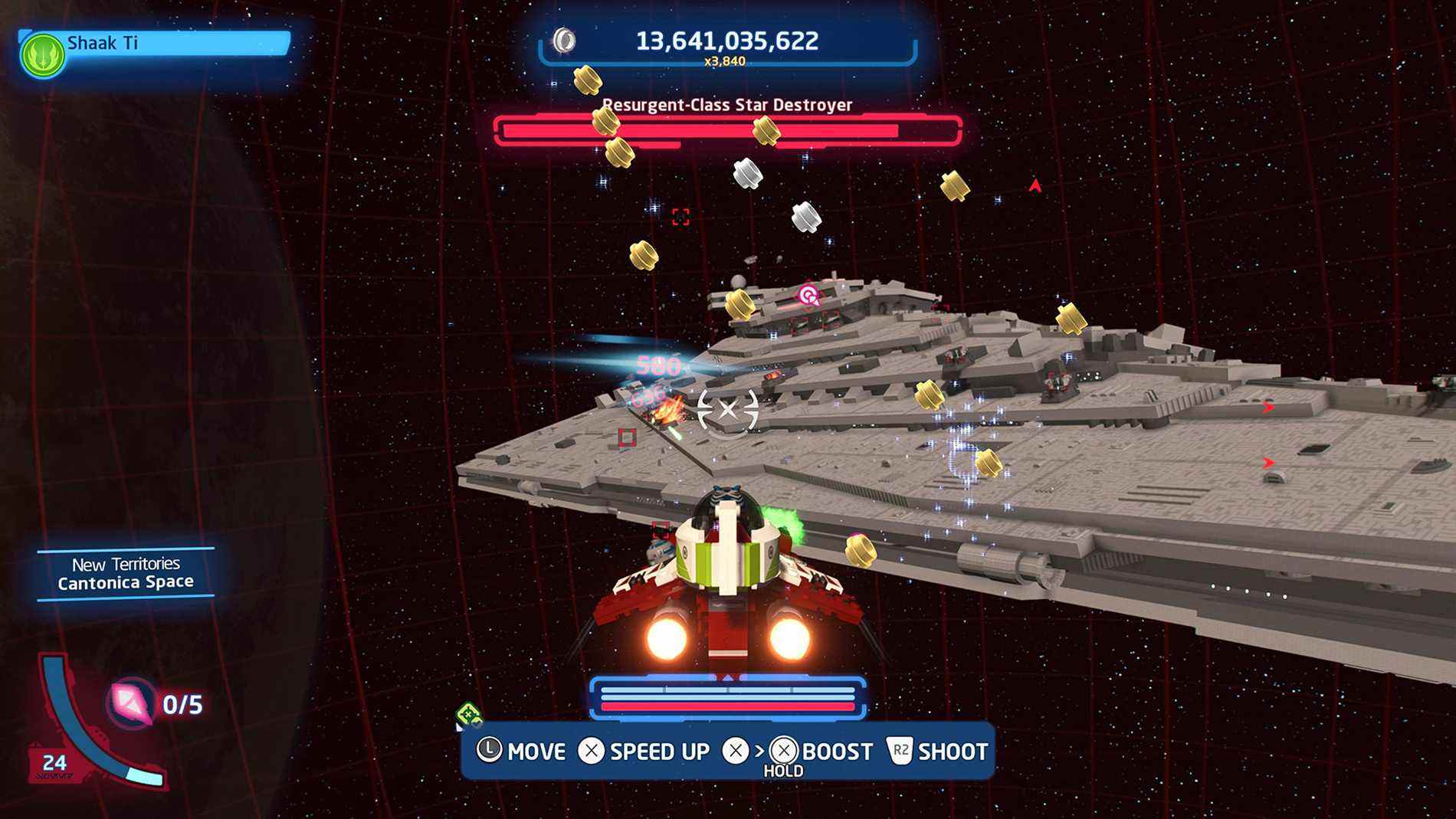 Combattre un destroyer stellaire de classe Resurgent dans LEGO Star Wars : La saga Skywalker
