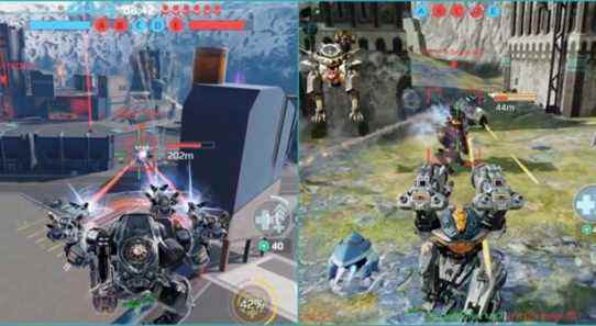 Heavy Weapons in War Robots - Feature - Robots fight each other at close and long-range