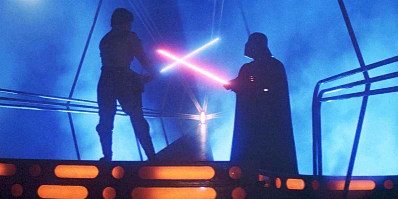 Le duel de Luke et Vador dans L'Empire contre-attaque