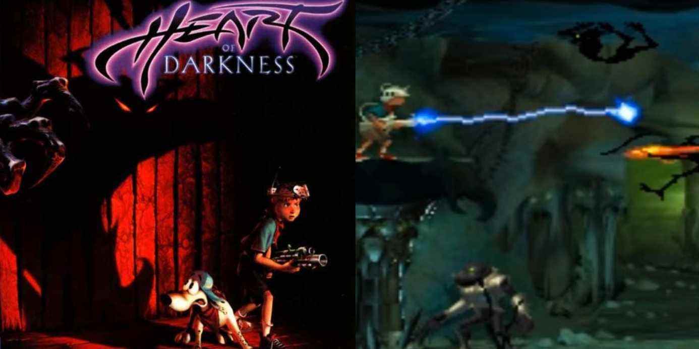 Heart of Darkness Couverture PS1 jeu de plateforme