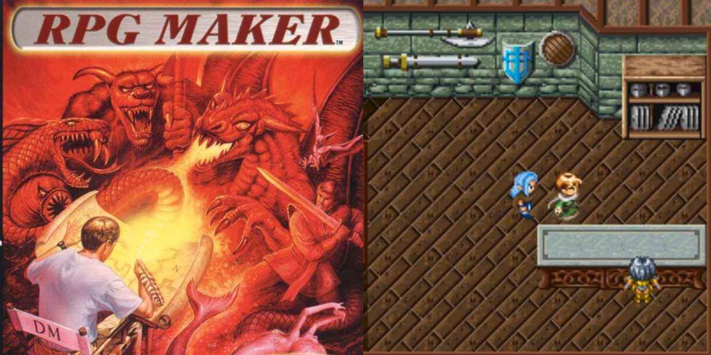 Dragons RPG Maker PS1 et boutique médiévale