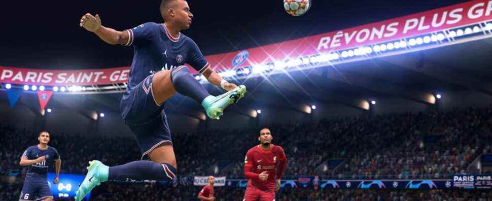 Official image of the FIFA 22 video game.