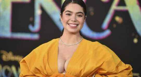 Auli'i Cravalho arrives at the premiere of "Encanto" on Wednesday, Nov. 3, 2021, at the El Capitan Theatre in Los Angeles. (Photo by Richard Shotwell/Invision/AP)