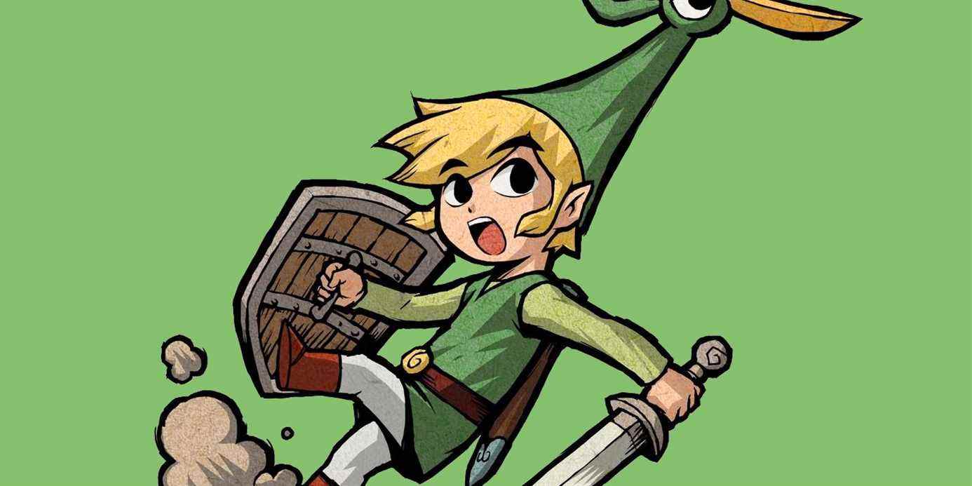 La légende de Zelda Minish Cap Pulling Link
