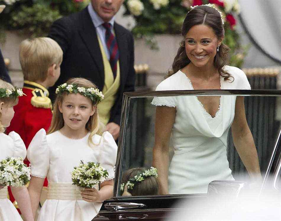 Margarita Armstrong-Jones et Pippa Middleton au mariage du prince William et de Kate Middleton (PA)