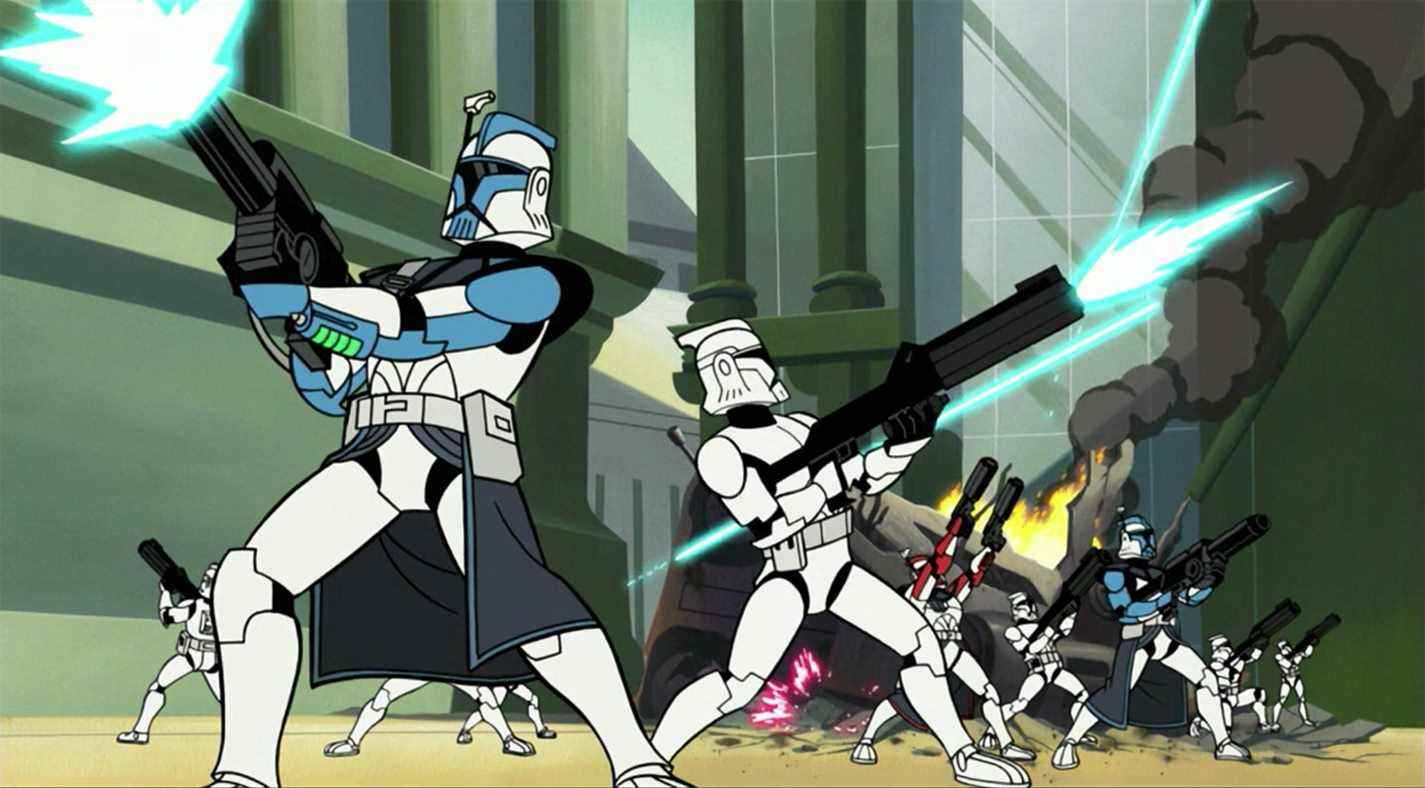 Film de 2008 Star Wars: The Clone Wars Dave Filoni George Lucas a détruit la tradition du canon de continuité de l'univers élargi de l'UE avec des changements, inférieur au dessin animé de Genndy Tartakovsky