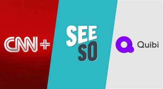 CNN+/Seeso/Quibi logos