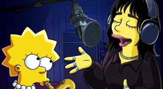 Billie Eilish fait équipe avec Lisa Simpson dans le prochain court métrage The Simpsons Disney + à venir
