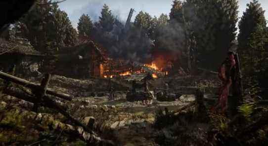 Unreal Engine 5 burning village