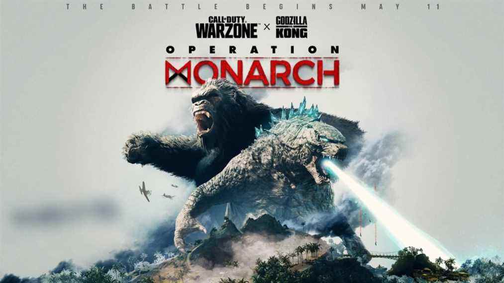 Call of Duty Warzone Operation Monarch avec Godzilla et King Kong 