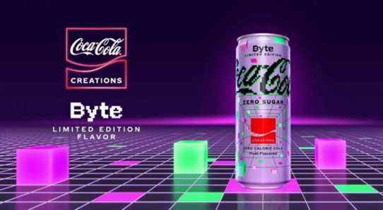 Coca-Cola Zero Sugar Byte est une boisson aromatisée au pixel qui arrive en premier dans le métaverse, en vente IRL en mai