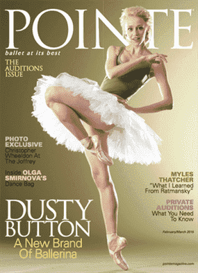 Dusty Button était une superstar dans le monde du ballet.  POINTE MAGAZINE