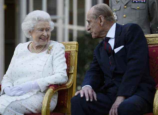 La reine et le duc d'Édimbourg