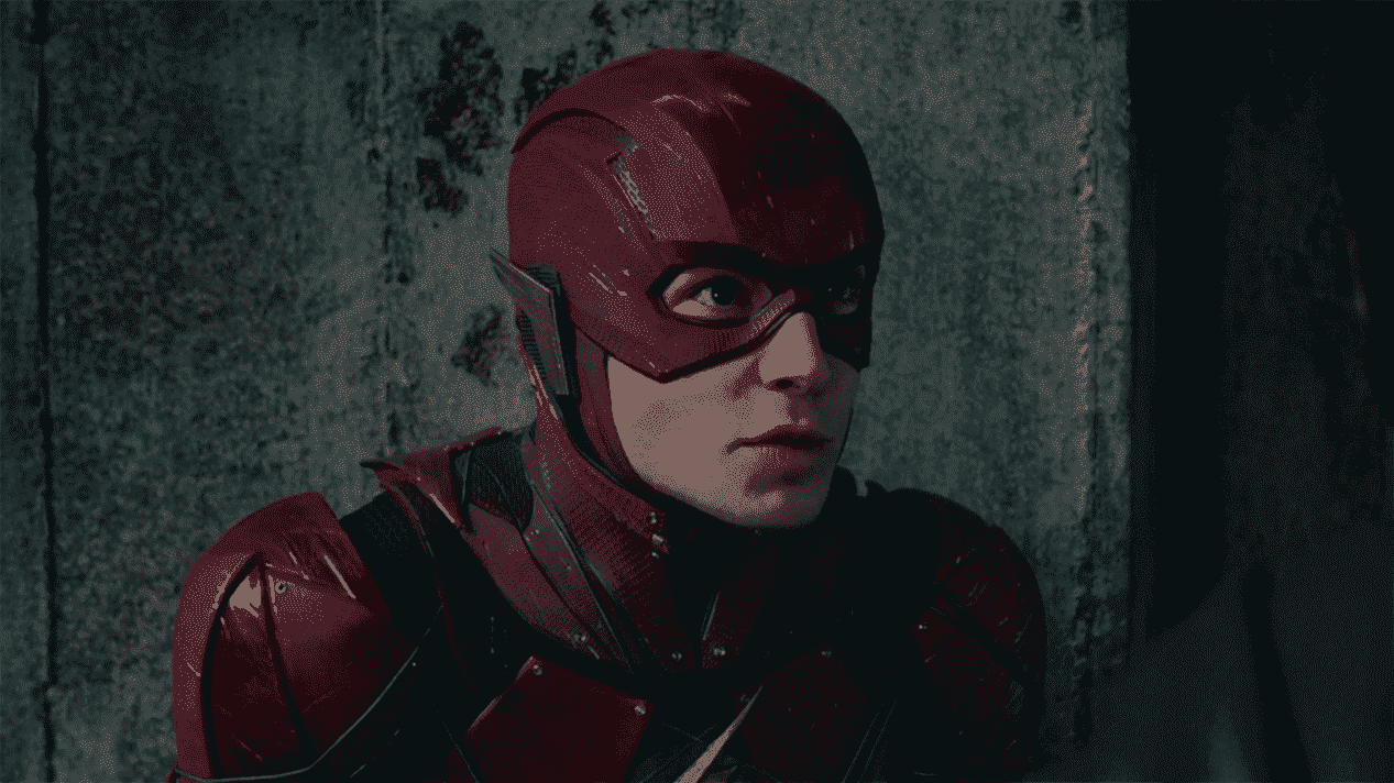 Ezra Miller dans le rôle de Flash dans Justice League