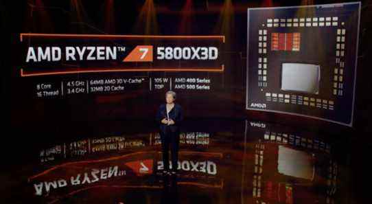 Le processeur de jeu AMD Ryzen 7 5800X3D brille dans les premières critiques