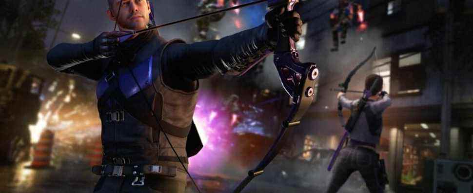 Marvel's Avengers ralentira le nivellement aux côtés du DLC Hawkeye le 18 mars