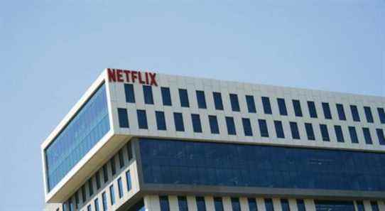 The Netflix building in Hollywood, Calif.