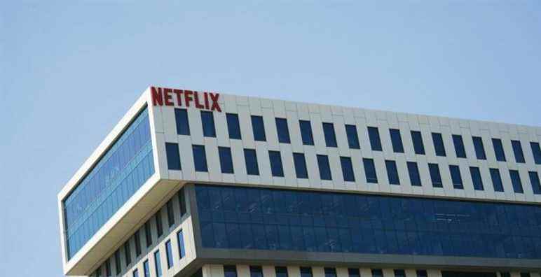 The Netflix building in Hollywood, Calif.