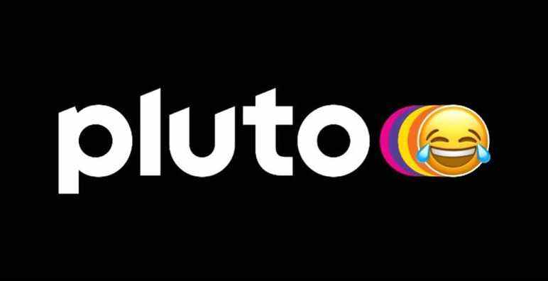 Pluto TV logo with unicode emoji