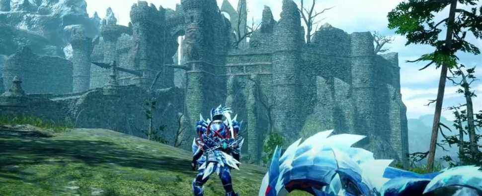 Regardez de plus près la citadelle et le garangolm dans Monster Hunter Rise: Sunbreak