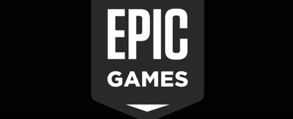 black background epic games logo