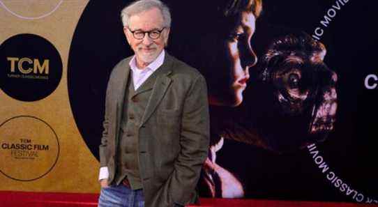 Steven Spielberg, director of the classic 1982 film "E.T. the Extra-Terrestrial," poses at a 40th anniversary screening of the film on the opening night of the TCM Classic Film Festival, Thursday, April 21, 2022, at the TCL Chinese Theatre in Los Angeles. (AP Photo/Chris Pizzello)