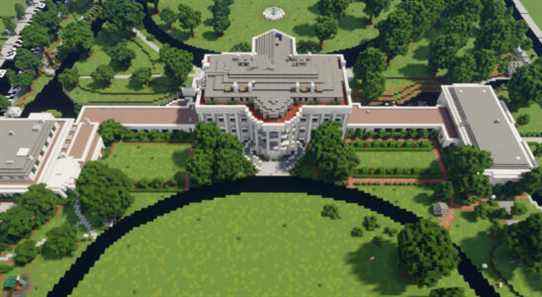 Vous pouvez explorer la Maison Blanche dans Minecraft à l'échelle 1:1