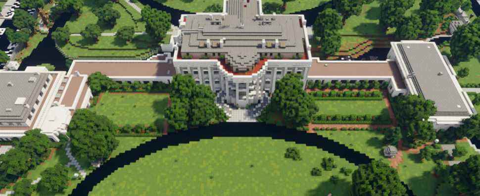 Vous pouvez explorer la Maison Blanche dans Minecraft à l'échelle 1:1