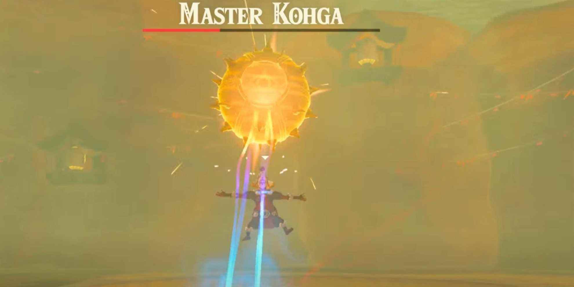 Zelda BOTW Master Kohga avec boule en métal