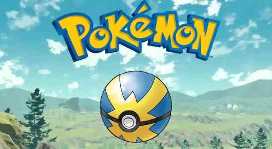 pokemon logo and quick ball