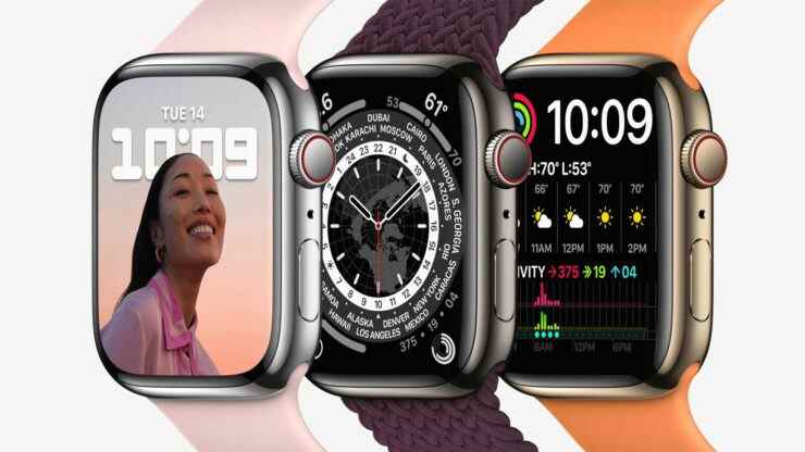 Lancement du capteur de température corporelle Apple Watch