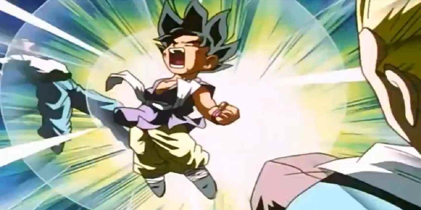 Kid Goku utilise une vague explosive dans Dragon Ball