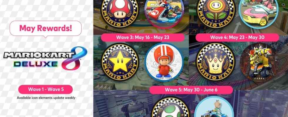 Nintendo Switch Online ajoute les icônes de Mario Kart 8 Deluxe