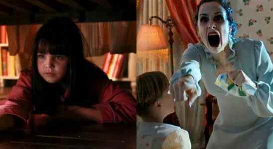 Split image of Sally in Don't Be Afraid Of The Dark and a spirit in Insidious: Chapter 2