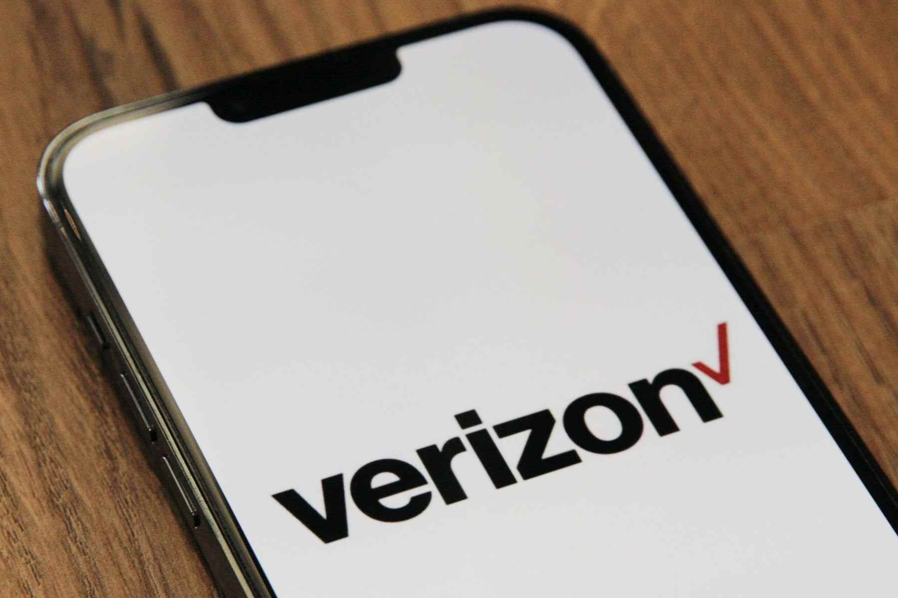 La bannière Verizon a éclaboussé l'écran de l'iPhone.