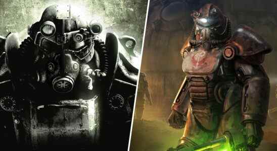 Power armor from Fallout 3 and power armor from Fallout 76
