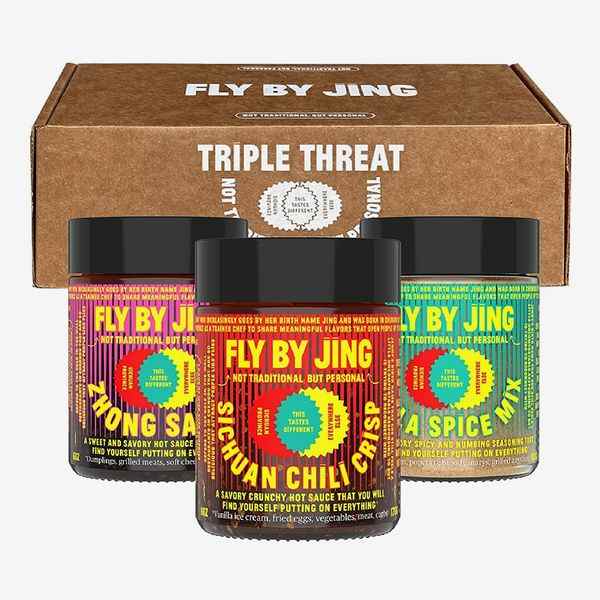 Fly by Jing Triple Threat Trio de sauces Sichuan addictives