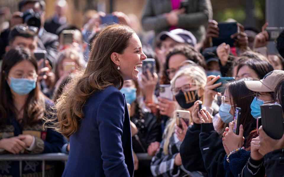 La duchesse de Cambridge à l'université de Glasgow - Jane Barlow/Pool/AFP via Getty Images