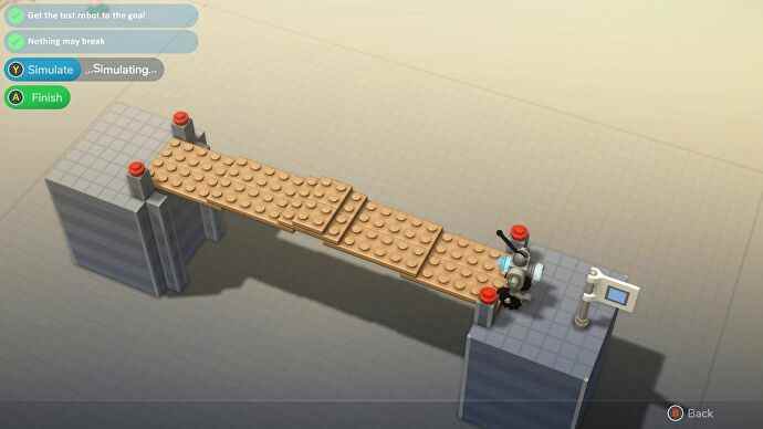 Un pont solidaire dans Lego Bricktales