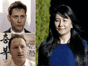Meng Wanzhou, cadre de Huawei, Michael Kovrig, en haut à gauche, et Michael Spavor.