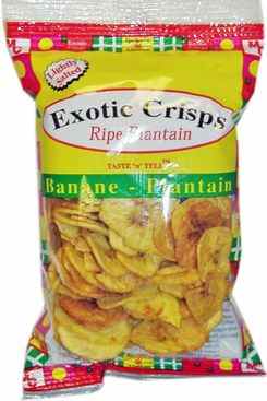 Chips de plantain exotiques