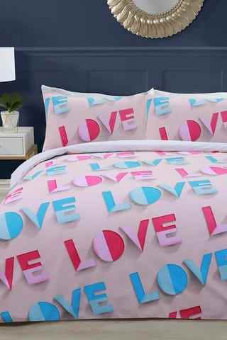 Parure de lit avec logo Love Island 'LOVE'