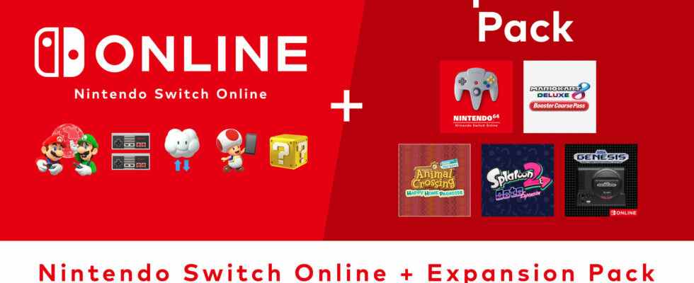 Plus prévu pour Nintendo Switch Online en 2022, ratio de pack d'extension élevé aux États-Unis
