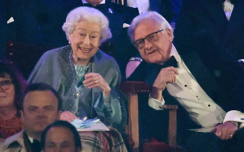 La reine a montré qu'elle s'amusait lors de l'événement - Chris Jackson/Getty Images