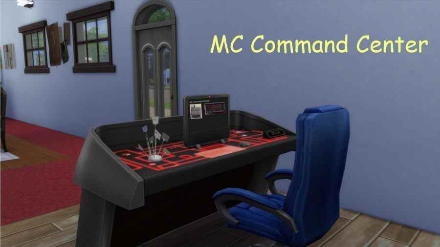 La table du centre de commande, du centre de commande Sims 4 mod MC