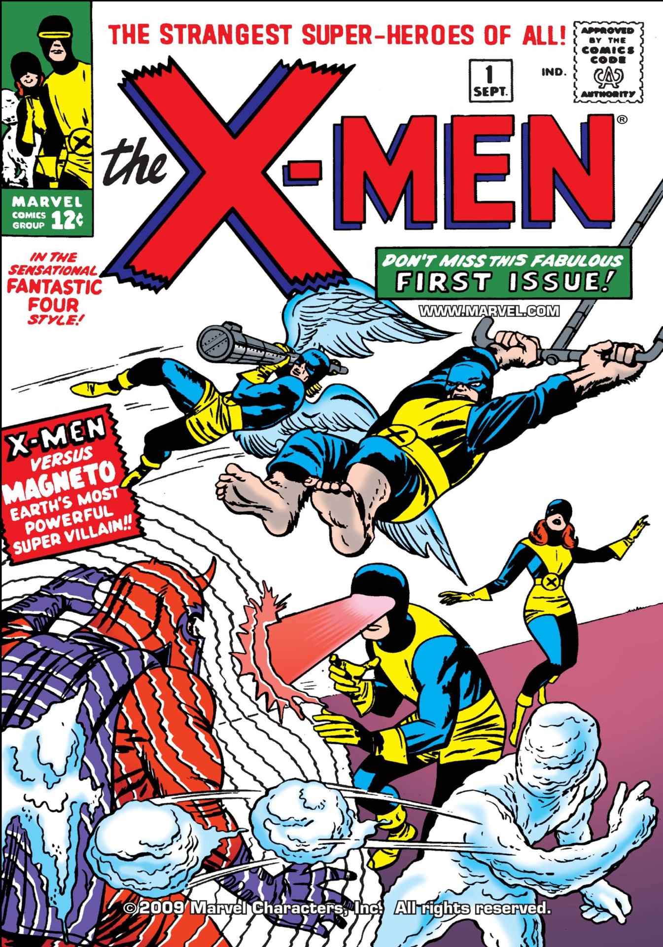 Couverture X-Men #1 de Jack Kirby en 1963