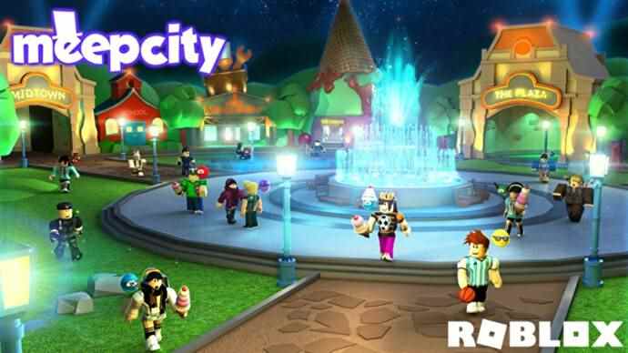 Art officiel du jeu Roblox Meep City.