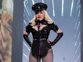 Madonna est vue au MTV VMAS l'année dernière.